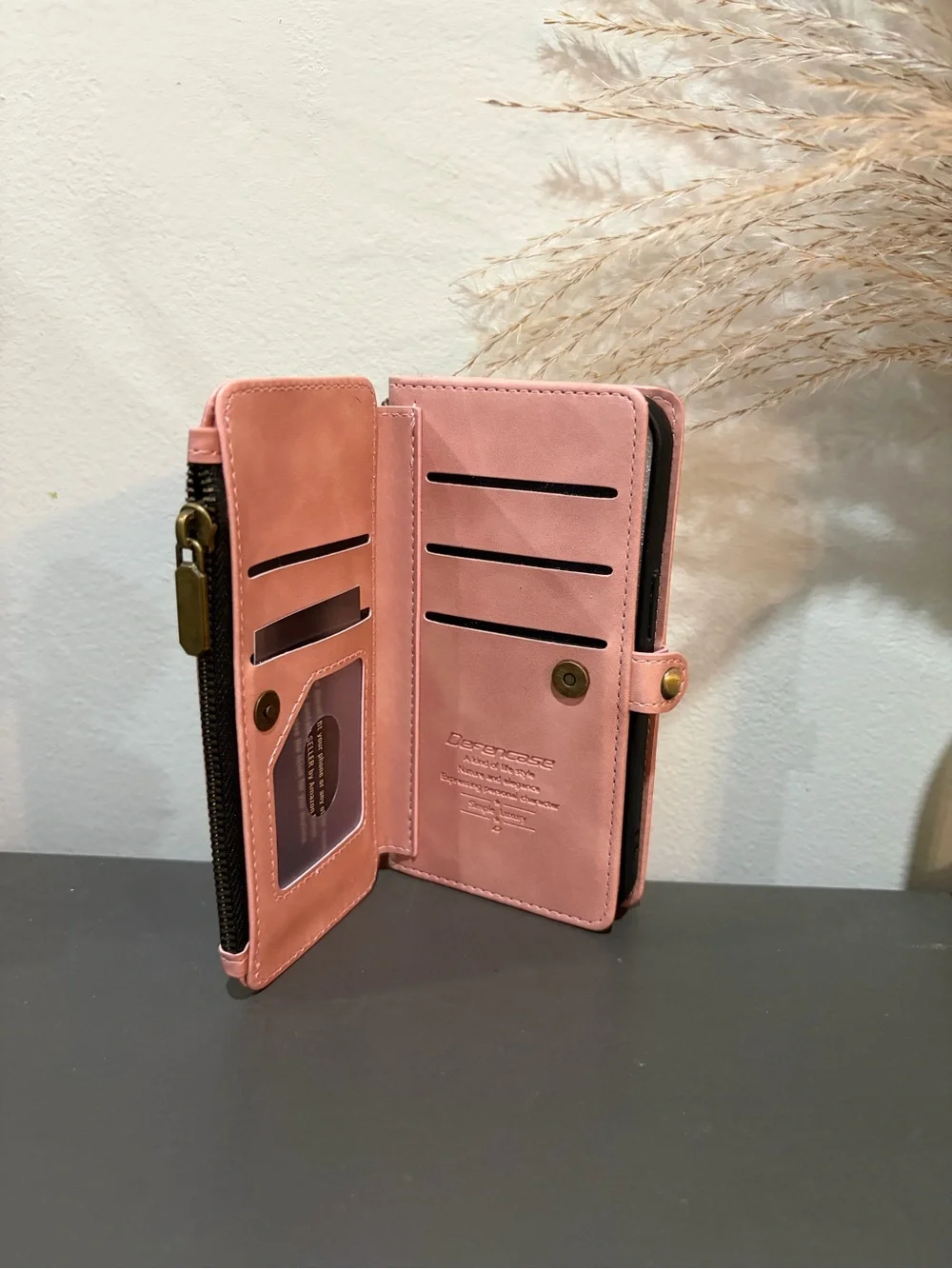Pink Wristlet Phone Wallet, iphone15